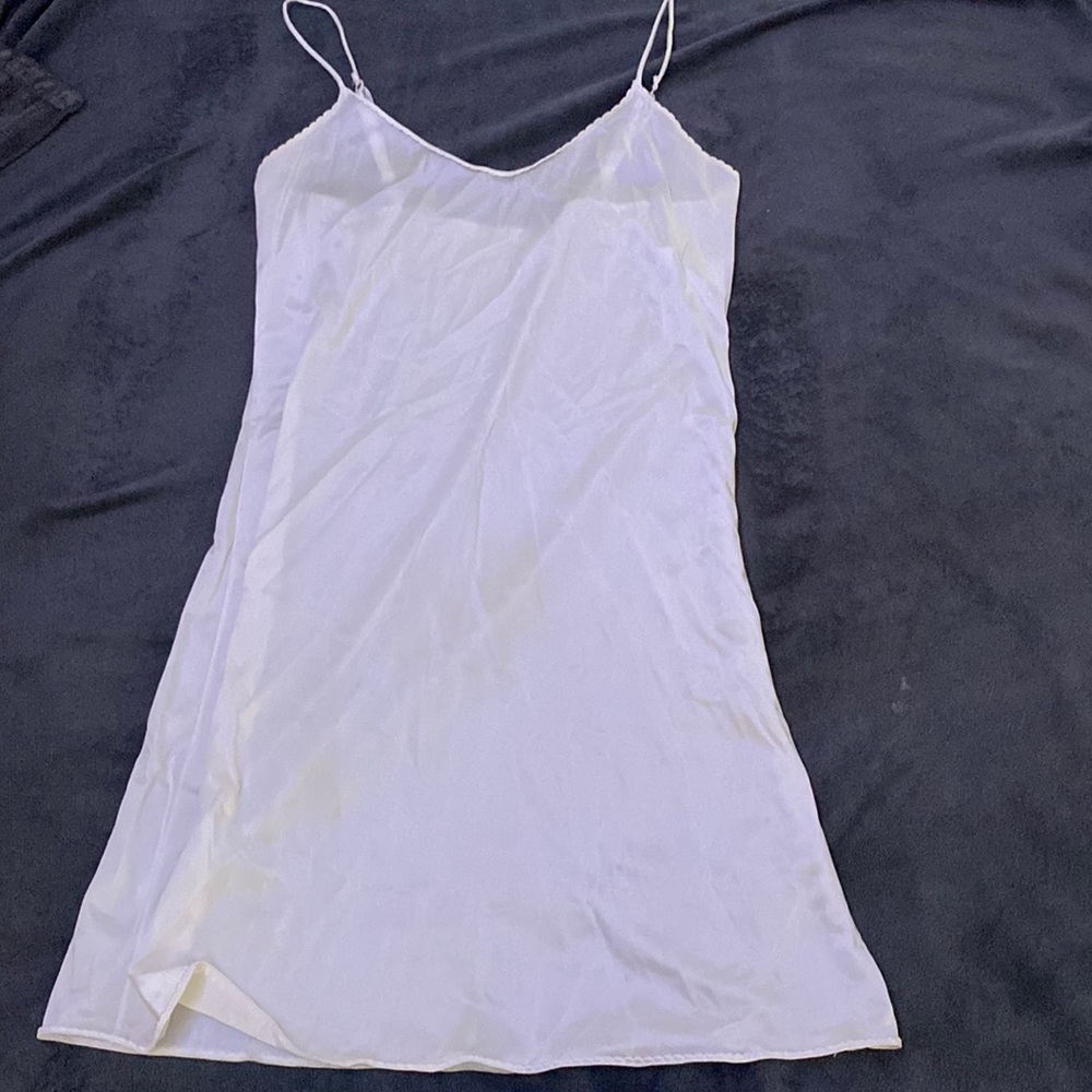 Small white dress slip